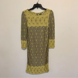 A Pea in the Pod Taylor Abstract Print Quarter Sleeve Maternity Dress Size Med